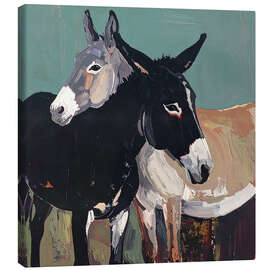 Leinwandbild Esel-Umarmung - Pineapple Licensing