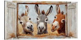 Alubild Drei süße Eselchen - Pineapple Licensing