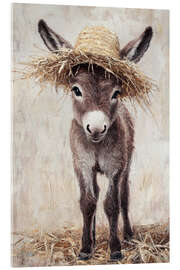 Acrylglasbild Little Donkey On Farm Duty - Pineapple Licensing
