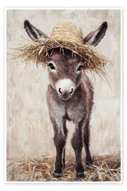 Poster Little Donkey On Farm Duty - Pineapple Licensing