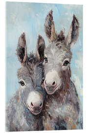 Acrylglasbild Eselchen-Geschwister - Pineapple Licensing
