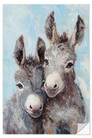 Wandsticker Eselchen-Geschwister - Pineapple Licensing