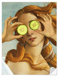 Wandsticker Venus' Schönheitsroutine