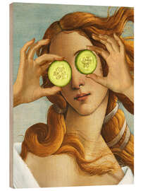 Holzbild Venus' Schönheitsroutine