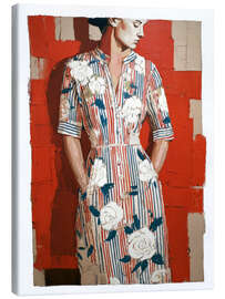 Leinwandbild Die Frau zwischen den Mustern - DejaReve