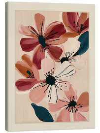 Leinwandbild Blush and Wine Blossoms I - Branka Kodžoman