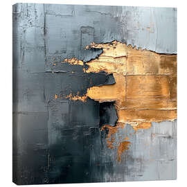 Leinwandbild Goldene Spuren