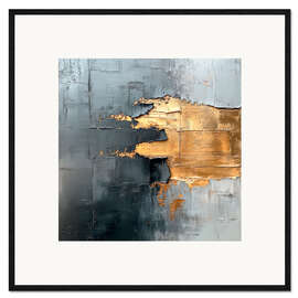 Gerahmter Kunstdruck Goldene Spuren