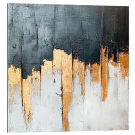 Tableau en plexi-alu Skyline shrouded in fog - Melanie Viola