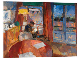 Acrylglasbild Innenausstattung mit Stickerei - Rik Wouters