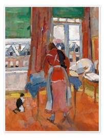 Wandbild Bügeln mit Katze - Rik Wouters