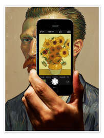 Wandbild Vincent Sonnenblumen - Dikhotomy