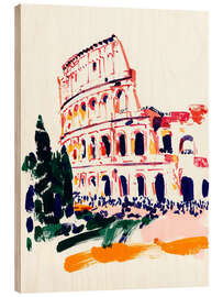 Holzbild Rom, Kolosseum - Peter Roder