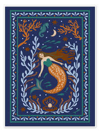 Wandbild Meerjungfrau Folklore - Patruschka