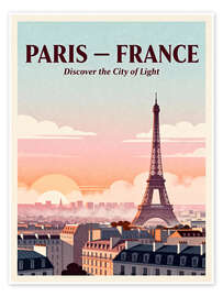 Poster Paris Reisekunst