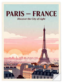 Wandsticker Paris Reisekunst