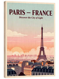 Holzbild Paris Reisekunst