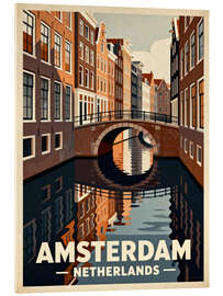 Acrylglasbild Amsterdam Reisekunst