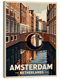 Leinwandbild Amsterdam Reisekunst