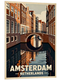 Hartschaumbild Amsterdam Reisekunst