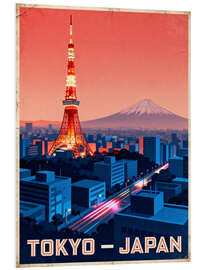 Hartschaumbild Tokio Reisekunst