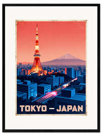 Gerahmter Kunstdruck Tokio Reisekunst