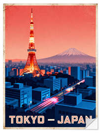 Wandsticker Tokio Reisekunst