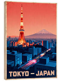 Holzbild Tokio Reisekunst