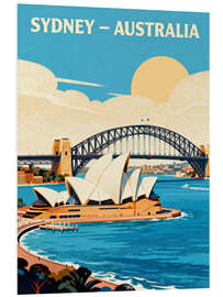 Hartschaumbild Sidney Reisekunst
