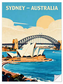 Wandsticker Sidney Reisekunst