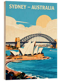 Holzbild Sidney Reisekunst