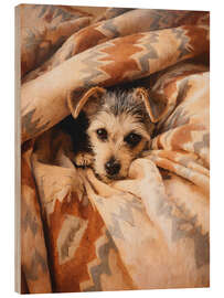 Holzbild Geborgenheit im Morgenlicht - artill