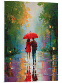 Acrylglasbild Farbrausch der Liebe - artill