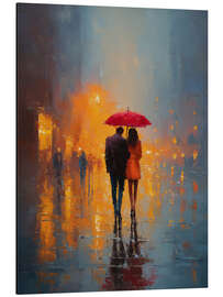 Alubild Zweisamkeit im Regenlicht - artill