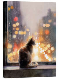 Leinwandbild Sehnsucht am Fenster