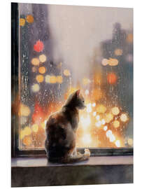 Hartschaumbild Sehnsucht am Fenster