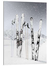 Quadro em plexi-alumínio You and me - Let's ski - Ohkimiko