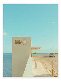 Wandbild Minimale Parkplatzanlage am Atlantik - Michael Schulz Dostal