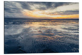 Aluminium print Sunset over the North Sea - Nils Steiner