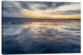 Leinwandbild Sonnenuntergang über der Nordsee - Nils Steiner