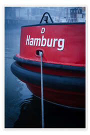 Wandbild Schlepper im Hamburger Hafen - Nils Steiner