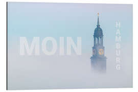 Alubild Moin im Nebel, Hamburg - Nils Steiner