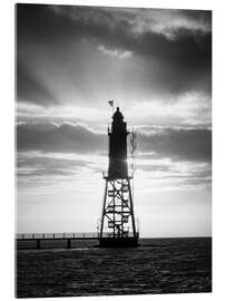 Acrylglasbild Leuchtturm Obereversand an der Nordsee - Nils Steiner
