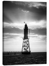 Leinwandbild Leuchtturm Obereversand an der Nordsee - Nils Steiner