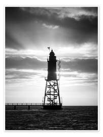 Wandbild Leuchtturm Obereversand an der Nordsee - Nils Steiner