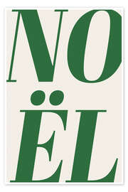 Wandbild Noël (Green) - treechild