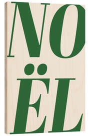 Holzbild Noël (Green) - treechild
