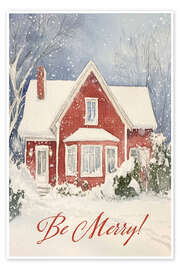 Wandbild Be Merry! - treechild