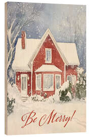 Holzbild Be Merry! - treechild