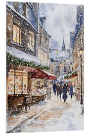 Hartschaumbild Weihnachtseinkäufe